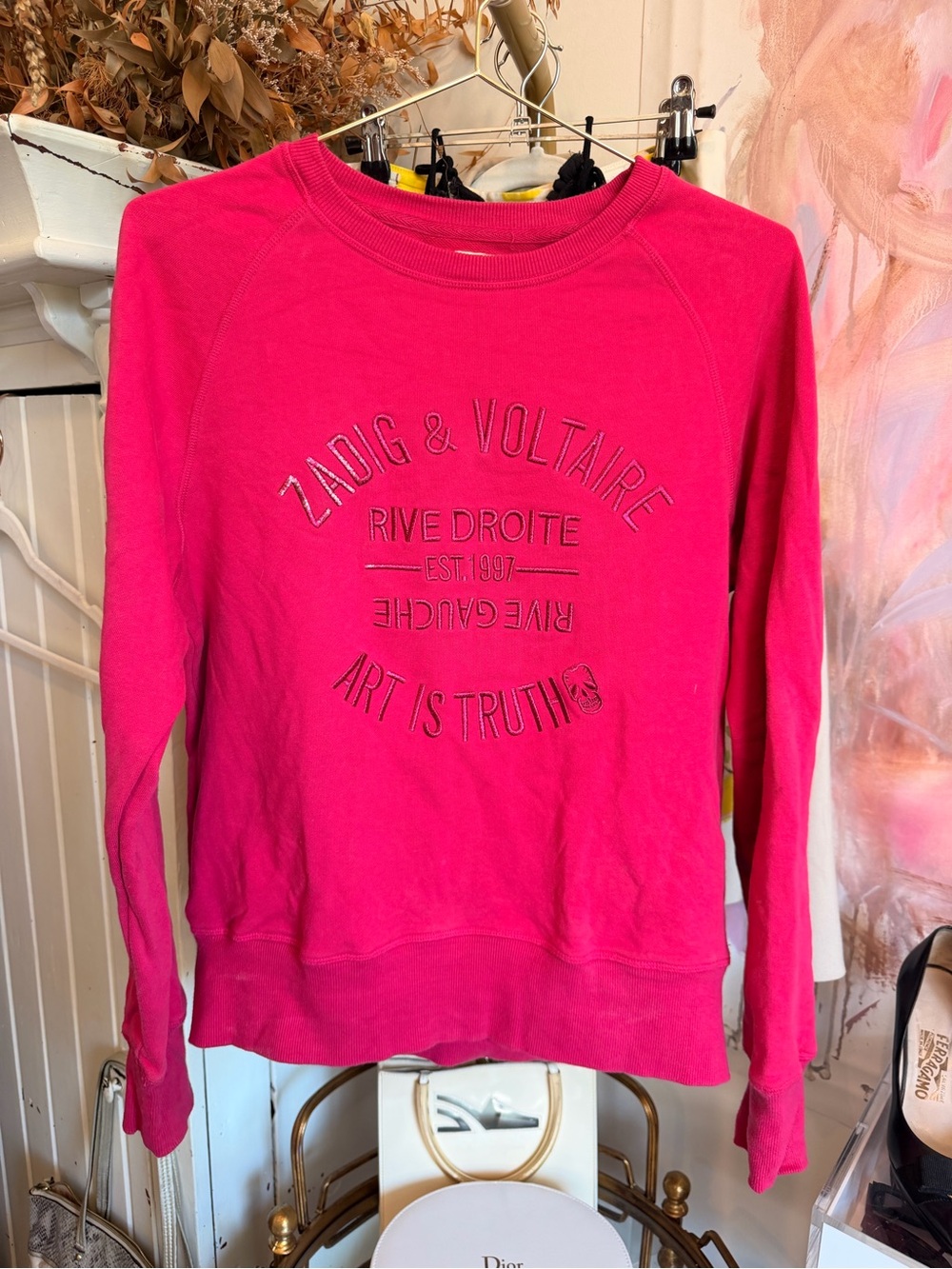 Zadig & Voltaire Fuchsia Crewneck Sweatshirt